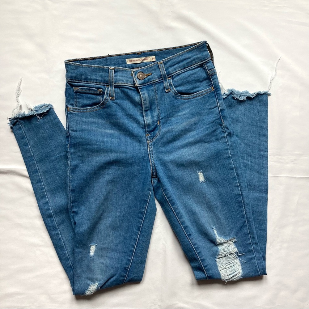 levi’s 720 high rise super skinny jeans